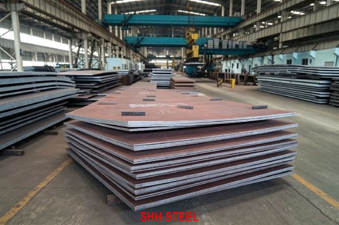 ASME SA738 Grade A heat-treated C-Mn-Si vessel plate, TS 75–95 ksi, YS 45 ksi, SHH STEEL