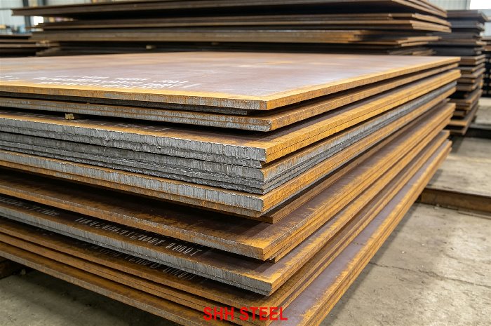 ASTM A514 Grade P quenched and tempered 100 ksi structural steel plate, Ni-Cr-Mo-B alloy, max 6 in, SHH STEEL