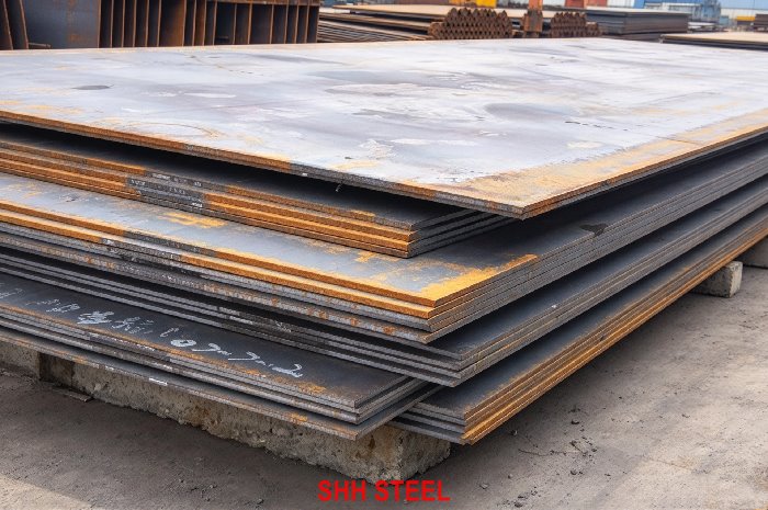 ASTM A588 Grade K high-strength low-alloy weathering steel plate, 50 ksi yield, SHH STEEL