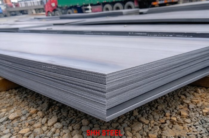 ASTM A709 HPS 100W quenched and tempered high-performance weathering bridge steel plate, 100 ksi yield, SHH STEEL
