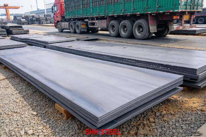 ASTM A709 HPS 50W high-performance weathering bridge steel plate, 50 ksi yield, SHH STEEL