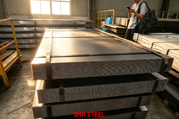 ASME SA841 Grade F Class 7 TMCP vessel plate, Gr.F Cl.7, YS 75 ksi, TS 86–106 ksi, SHH STEEL