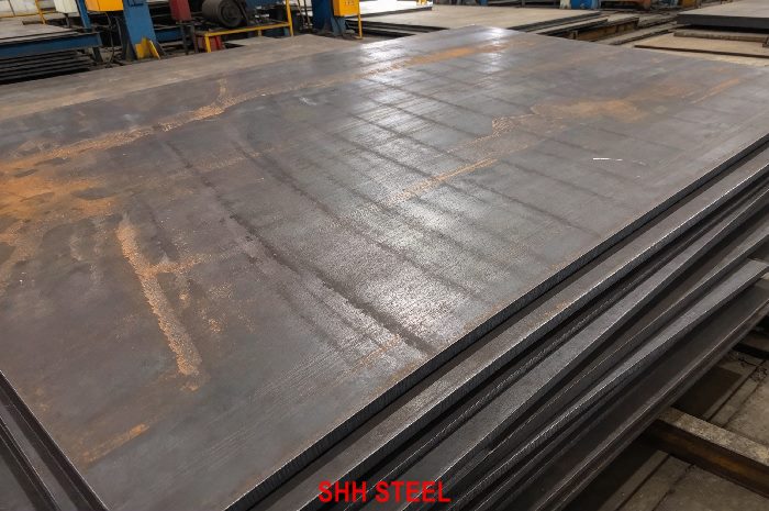 Close view of ASTM A131 AH36 hull structural steel plate, ASTM A131/A131M