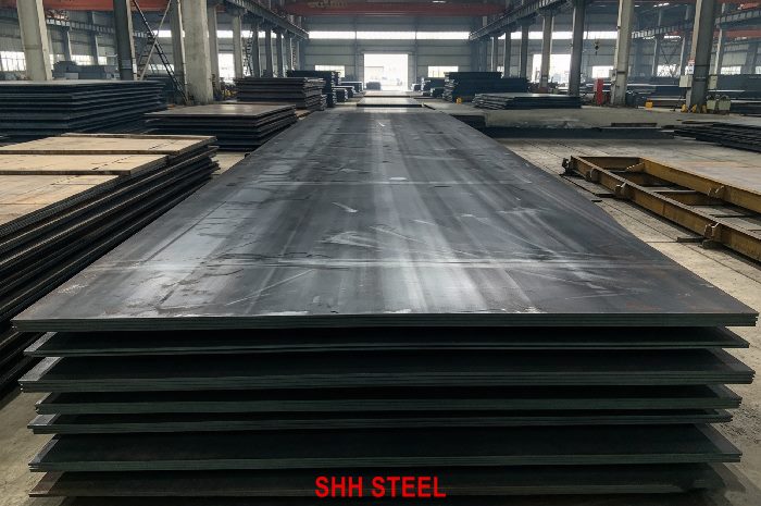 Close view of ASTM A131 AH40 hull structural steel plate, ASTM A131/A131M