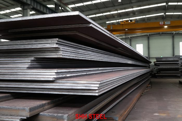 ASTM A131 EH32 shipbuilding steel plate to ASTM A131/A131M, stacked hull plates