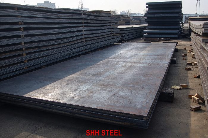Close view of ASTM A131 FH40 hull structural steel plate, ASTM A131/A131M