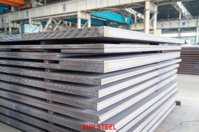 Close view of ASTM A131 Grade A hull structural steel plate, ASTM A131/A131M