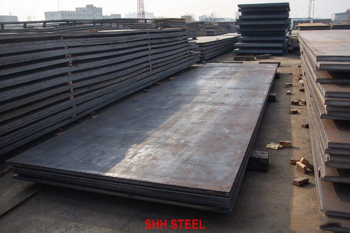 ASTM A131 Grade E shipbuilding steel plate to ASTM A131/A131M, stacked hull plates