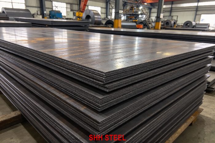 BV Grade B shipbuilding steel plate to Bureau Veritas (BV) rules, stacked hull plates