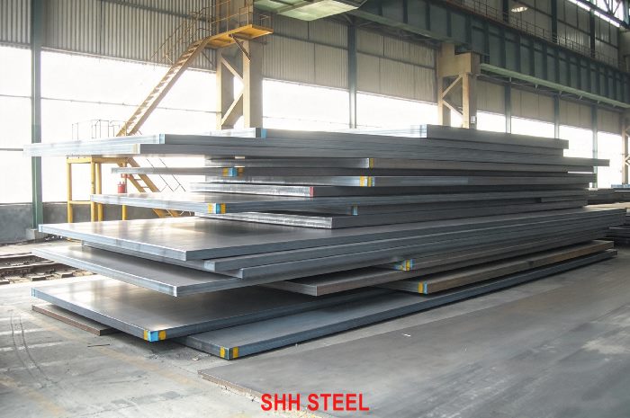 Close view of CCS Grade E hull structural steel plate, China Classification Society (CCS) rules