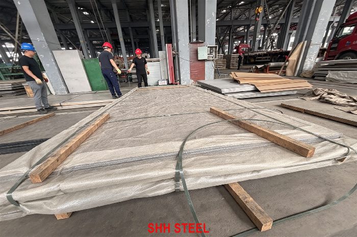 GB/T 4237 06Cr18Ni11Ti (S32168) stainless steel plate at SHH STEEL warehouse