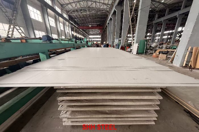 GB/T 713.7 022Cr27Ni2Mo4NbTi (S12763) stainless steel plate at SHH STEEL warehouse