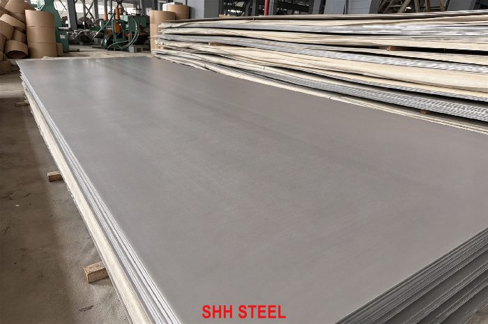 GB/T 713.7 06Cr18Ni11Ti (S32168) stainless steel plate at SHH STEEL warehouse