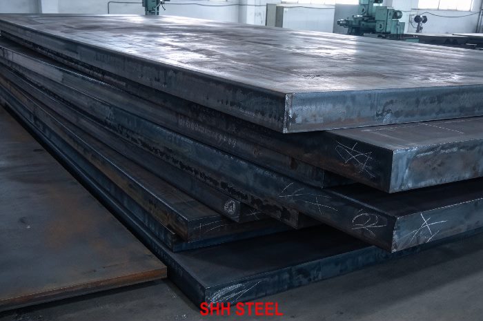 KR AH32 shipbuilding steel plate to Korean Register (KR) rules, stacked hull plates