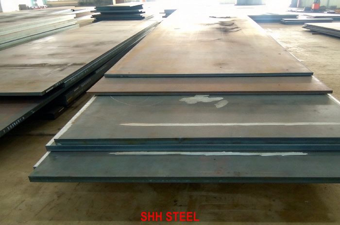 Close view of KR AH36 hull structural steel plate, Korean Register (KR) rules