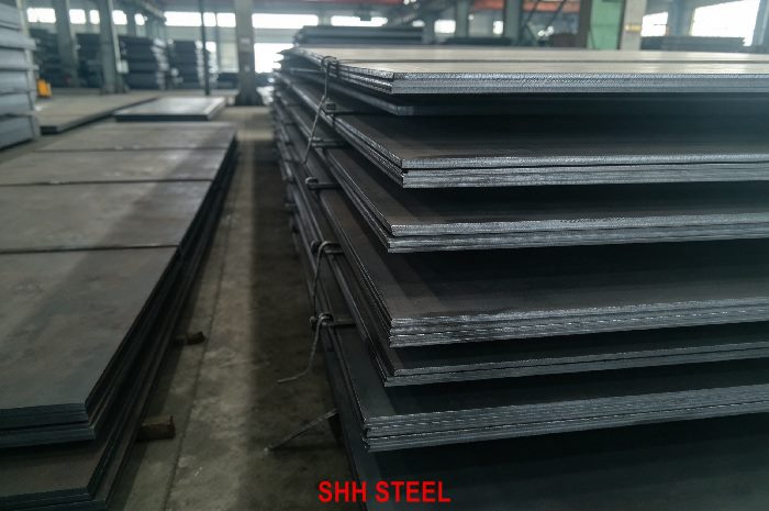 Close view of KR FH32 hull structural steel plate, Korean Register (KR) rules