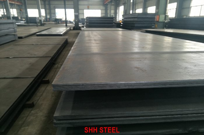 Close view of KR FH36 hull structural steel plate, Korean Register (KR) rules