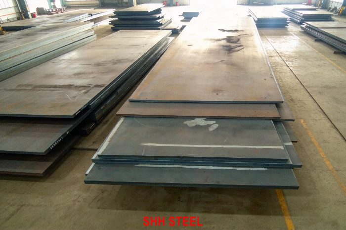 Close view of KR Grade A hull structural steel plate, Korean Register (KR) rules