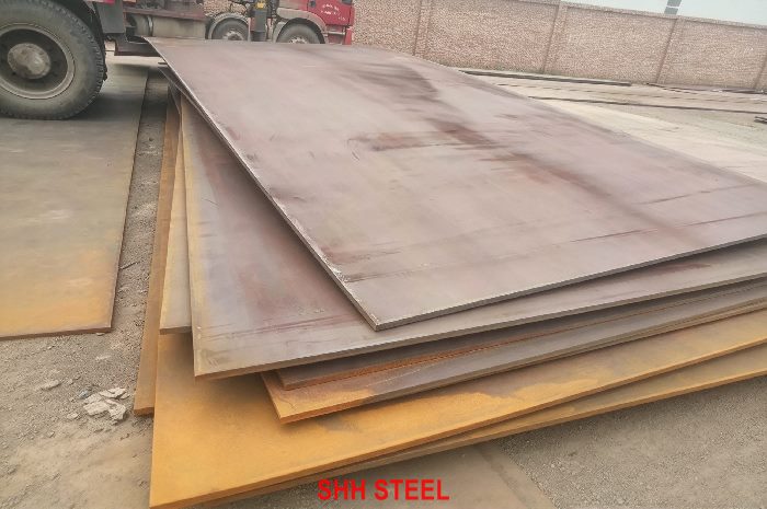 KR RA43 shipbuilding steel plate to Korean Register (KR) rules, stacked hull plates