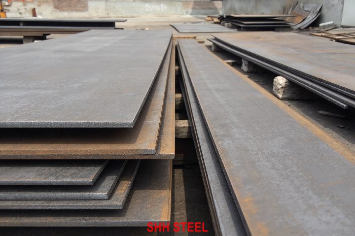 Close view of KR RA47 hull structural steel plate, Korean Register (KR) rules