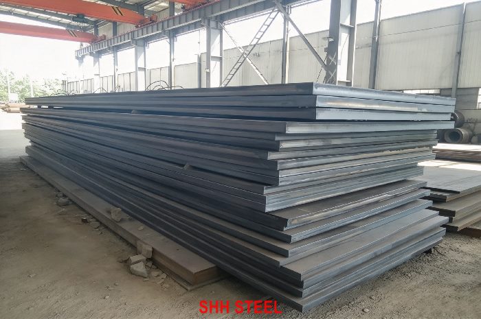 KR RA70 shipbuilding steel plate to Korean Register (KR) rules, stacked hull plates