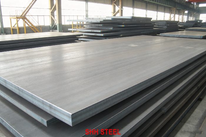 Close view of KR RD43 hull structural steel plate, Korean Register (KR) rules
