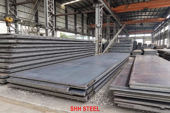 LR DH42 shipbuilding steel plate to Lloyd's Register (LR) rules, stacked hull plates