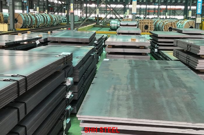 LR FH62 shipbuilding steel plate to Lloyd's Register (LR) rules, stacked hull plates