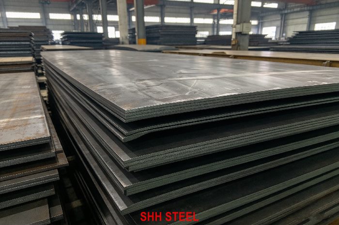 Close view of NK Grade D hull structural steel plate, ClassNK (NK) rules