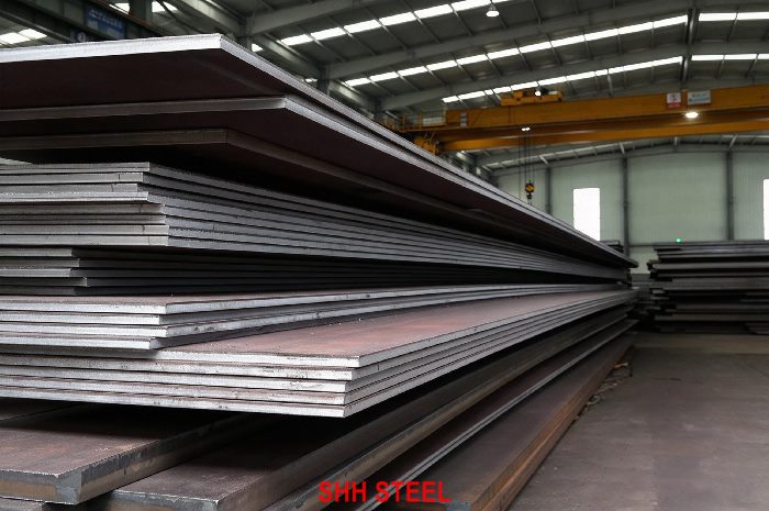 Close view of NK Grade E hull structural steel plate, ClassNK (NK) rules