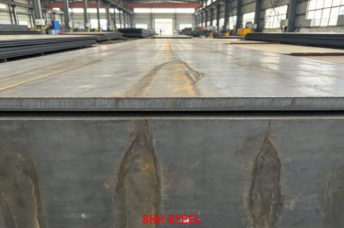 Close view of NK KA550 hull structural steel plate, ClassNK (NK) rules