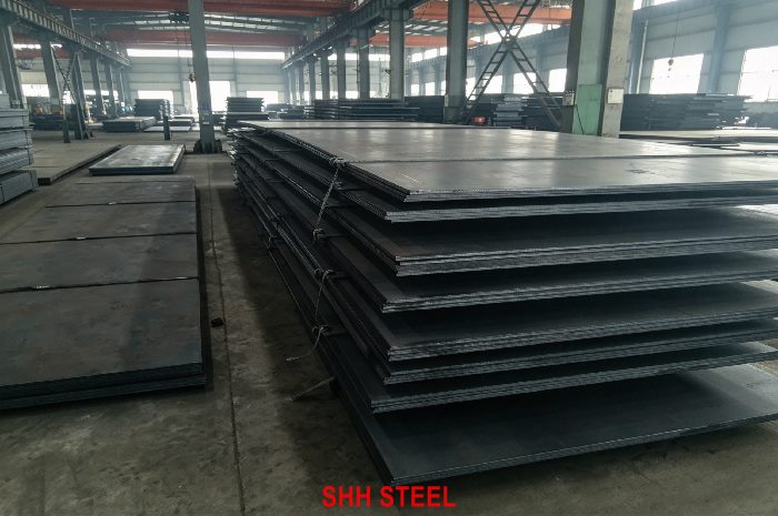 NK KE500 shipbuilding steel plate to ClassNK (NK) rules, stacked hull plates