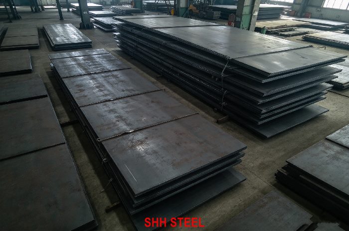 Close view of NK KF460 hull structural steel plate, ClassNK (NK) rules