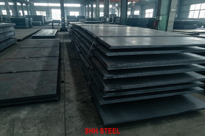 Close view of NK KF550 hull structural steel plate, ClassNK (NK) rules