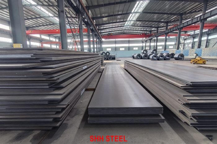 GB/T 1591 Q550ME thermomechanically rolled high-strength low-alloy structural steel plate, 550 MPa yield, −40 °C impact, SHH STEEL