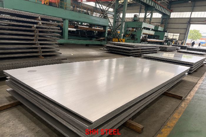 EN 10028-7 X1CrNiMoCuN20-18-7 (1.4547) stainless steel plate at SHH STEEL warehouse