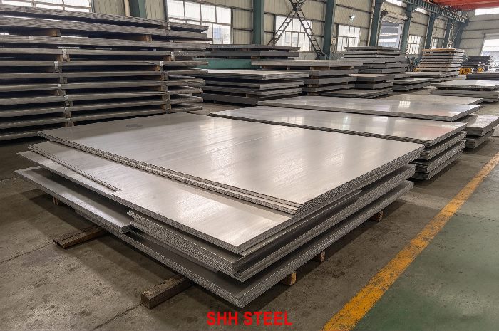 EN 10028-7 X6CrNiMoTi17-12-2 (1.4571) stainless steel plate at SHH STEEL warehouse