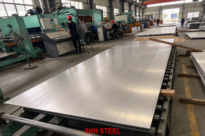 EN 10028-7 X6CrNiNb18-10 (1.4550) stainless steel plate at SHH STEEL warehouse